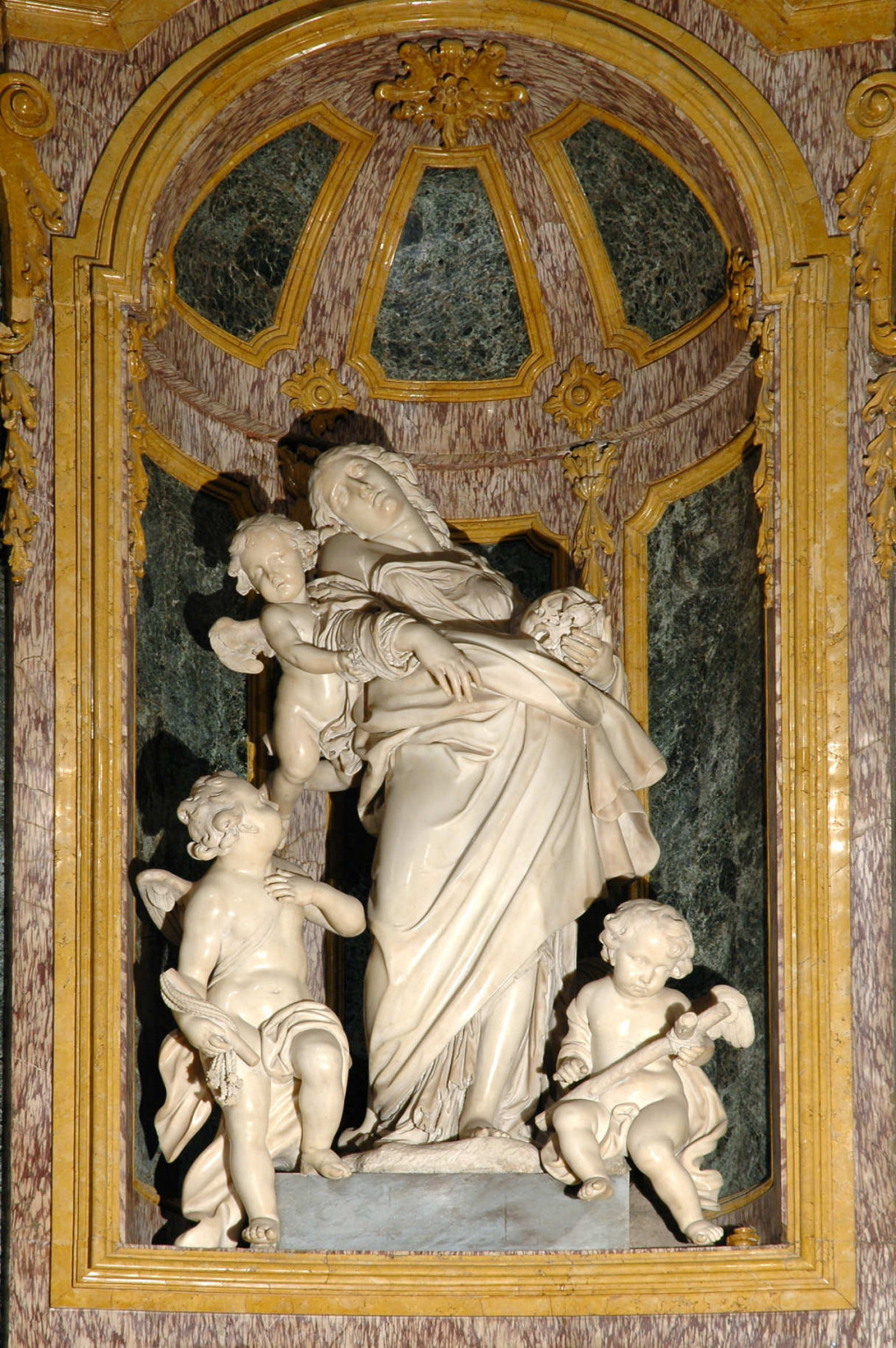 Giovanni Battista Bernero, Santa Maria Maddalena in estasi, seconda metà XVIII secolo, marmo.