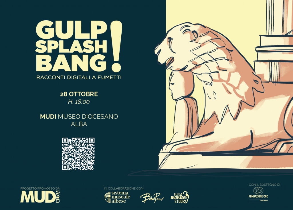 "Gulp! Splash! Bang! Racconti digitali a fumetti." Venerdì 28 ottobre 2022 al Museo Diocesano di Alba