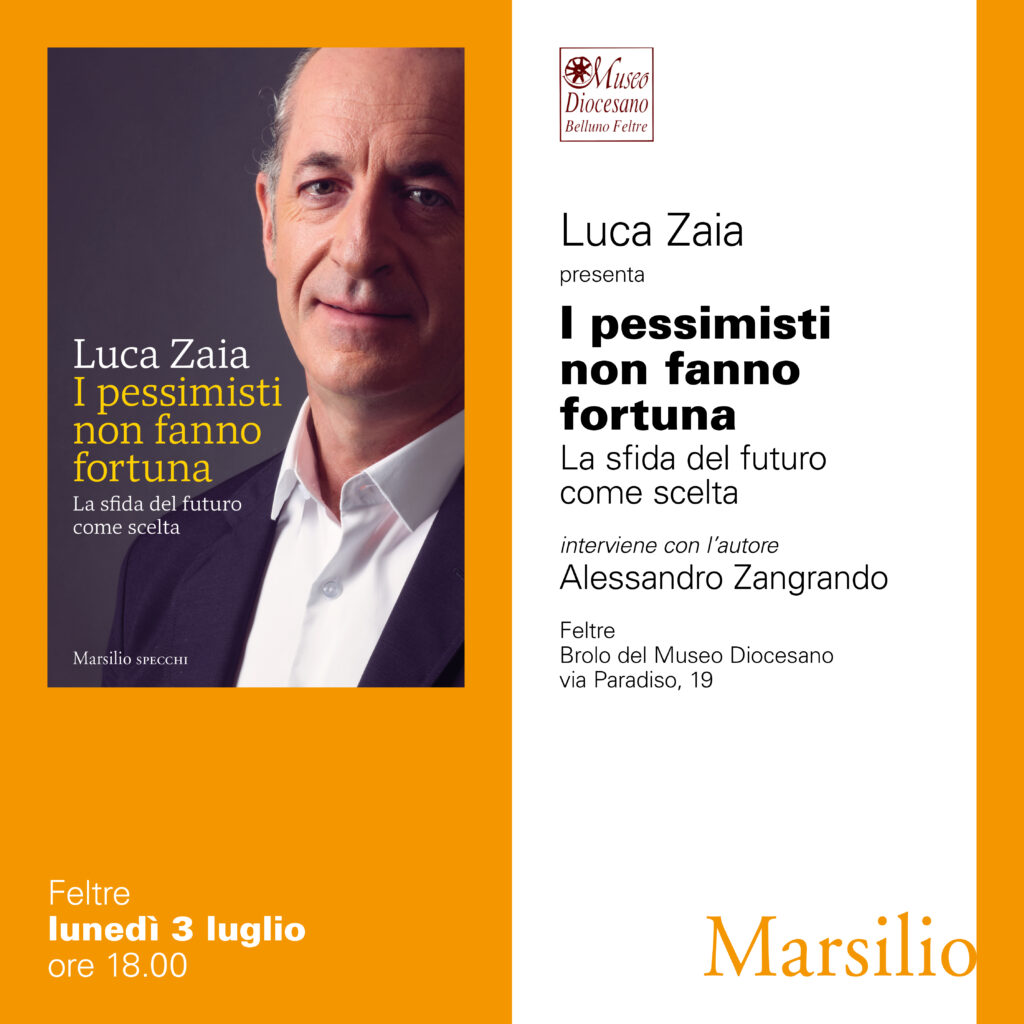Presentazione del libro di Luca Zaia, Museo Diocesano Belluno-Feltre, 3 luglio 2023