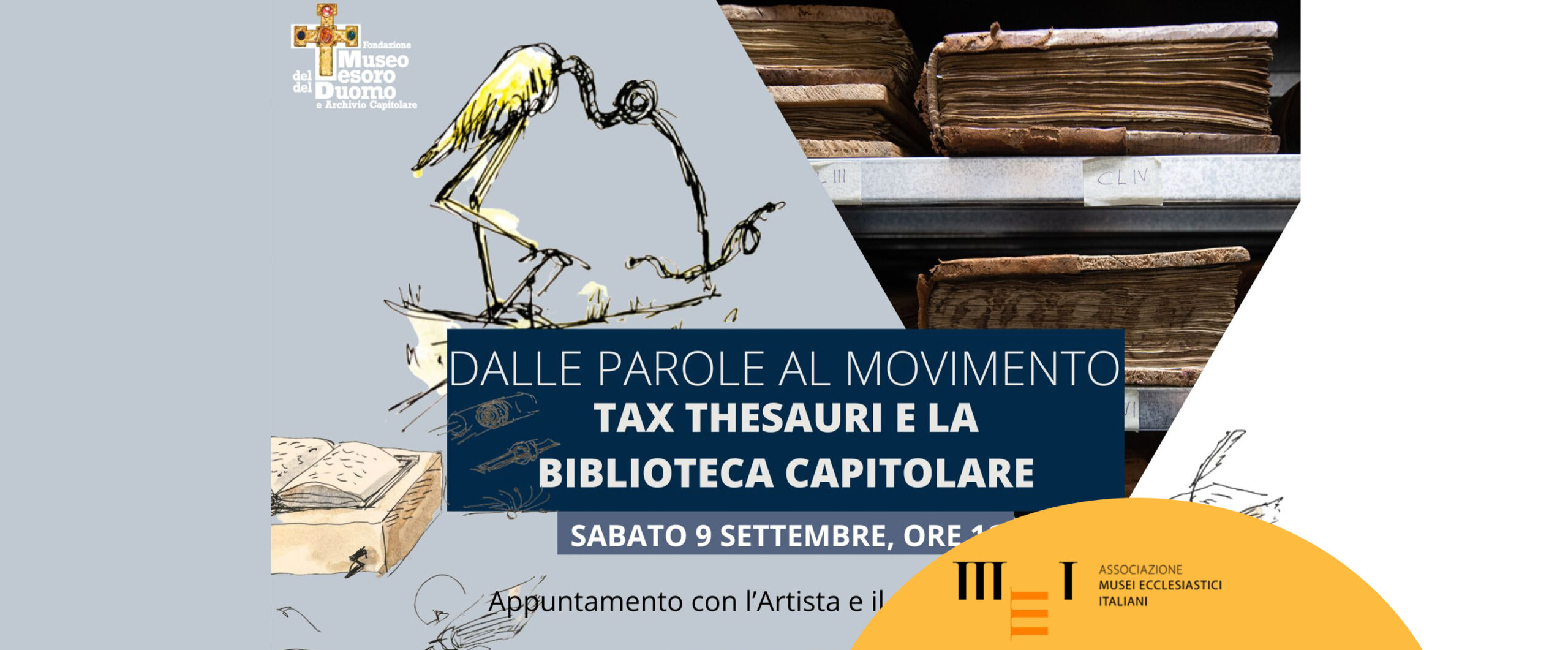 Dalle parole al movimento, Tax Thesauri e la Biblioteca Capitolare, Vercelli, 9 settembre 2023